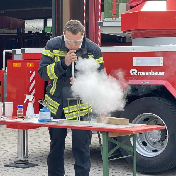 Löschen mit Löschpulver